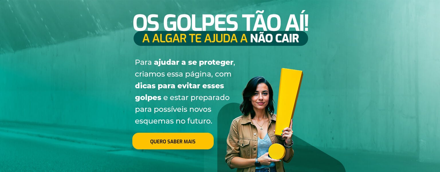 FIQUE ATENTO ÀS FRAUDES. O telemarketing usa o prefixo 0303 e a Anatel não realiza chamadas. Dúvidas, entre em contato com a Algar Telecom.