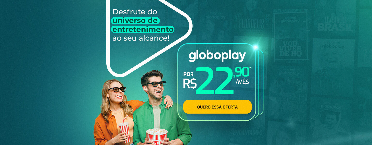 Desfrute do universo de entretenimento ao seu alcance! Só assinante dá um play em tudo. Tudo junto?  Só no Globoplay. Por R$ 27,90