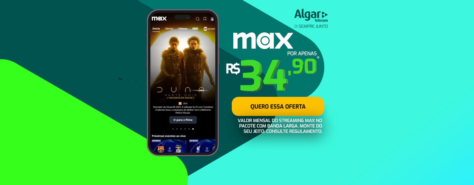 A Max tem muito mais a ver com você e toda a família.    Pra quem curte drama,  comédia, realities e de tudo  um pouco: o seu lugar  é aqui! Saiba mais.