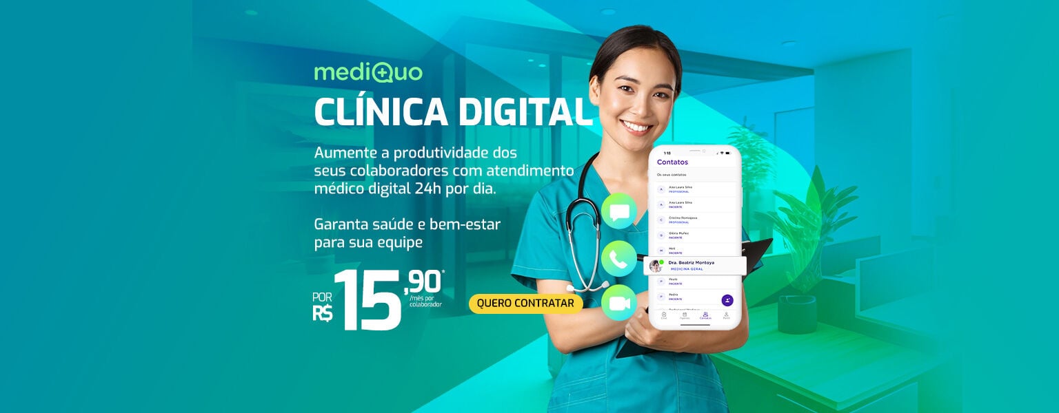 Aumente a produtividade dos seus colaboradores com atendimento médico digital.